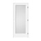 Codel Doors 24" x 80" x 1-3/8" Primed 1-Panel with White Lami Glass Interior Shaker 7-1/4" LH Prehung Door 2068pri8401GLLH1D714 - alternate 1